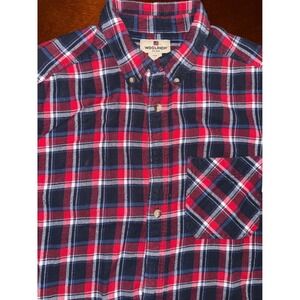 Woolrich Men's Plaid Flannel Shirt Size L Comfy Weather Outdoors Workwear Rugged